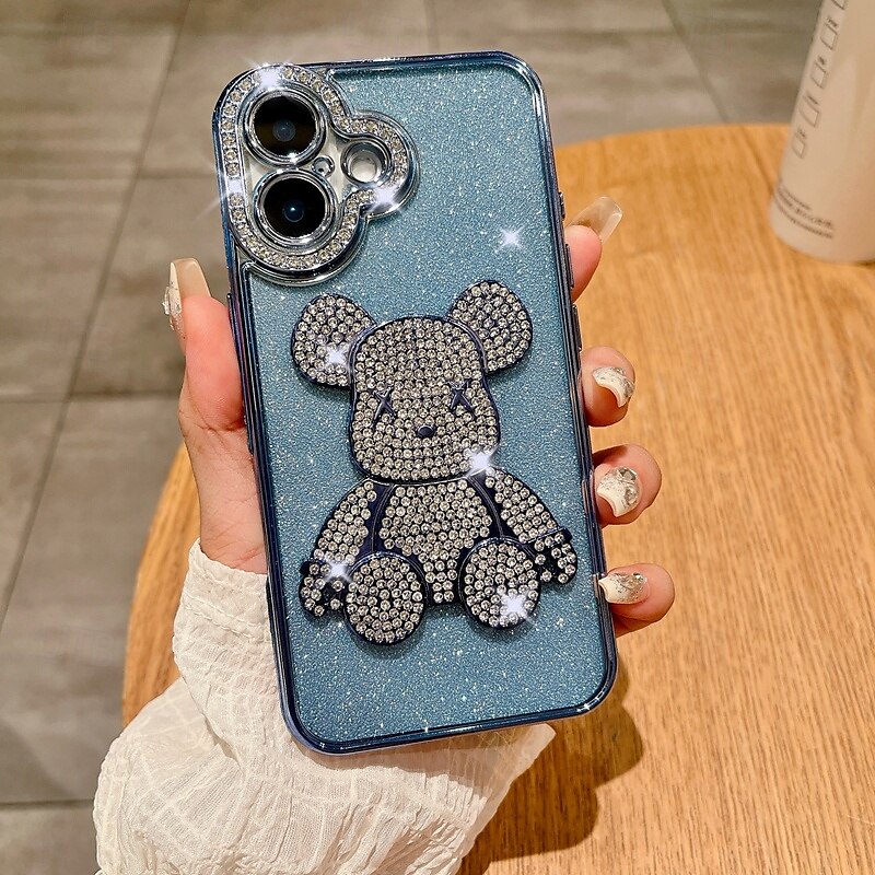 telefon Etui Til iPhone 16 15 14 Pro Max Plus iPhone 13 12 11 Pro Max Bakdeksel Bling Glitter Shiny Støtsikker Kontor / Bedrift TPU 2025 - $15.99 –P15