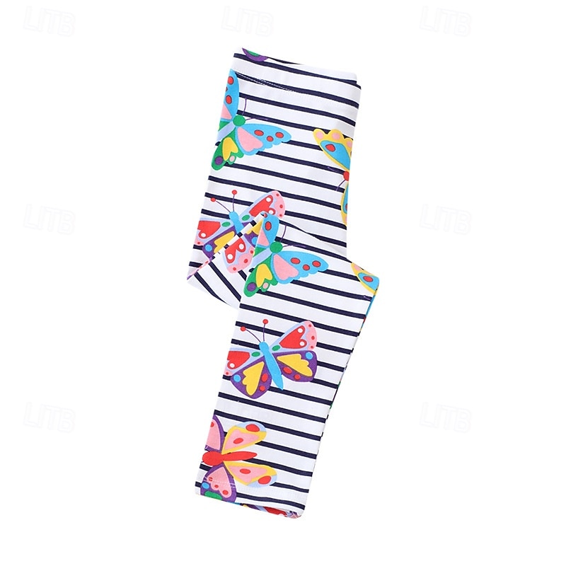 Girls' 3D Butterfly Pants Leggings Pink Fall Winter Active Basic Kids 4 years+ Outdoor Casual Daily Regular Fit 2025 - $10.49 –P4