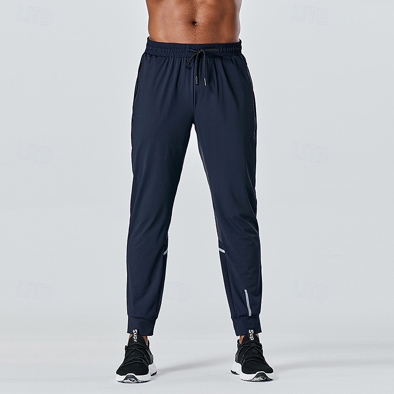 Bărbați Pantaloni Sport Παντελόνια Τρεξίματος Pantaloni de Alergat Cordon Curea elastică Buzunar cu Fermoar Pantaloni Interior În aer liber Sporturi & Exterior Primăvară Toamnă Uscare rapidă Ușor 2026 - $28.99 –P2