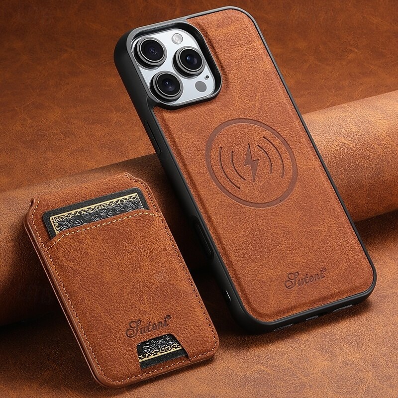 Phone Case For iPhone 16 Pro Max Plus iPhone 15 Pro Max Plus iPhone 14 13 12 Pro Max Plus iPhone 14 Pro Max iPhone 13 12 Pro Max Back Cover with Stand Holder Detachable Magnetic Retro TPU PC PU 2025 - $24.99 –P16