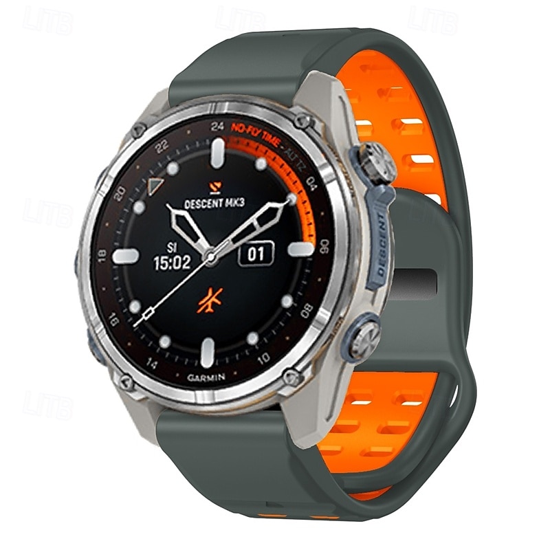 Kellon ranneke varten Garmin Fenix 8 47mm 51mm 7X 6 6X Pro Epix Pro Instinct 2X Approach S70 S62 S60 Forerunner 955 945 Epix Marq Descent Quatix 22mm 26mm Silikoni Korvaus Hihna Quick Fit Karu 2025 - $22.99 –P9