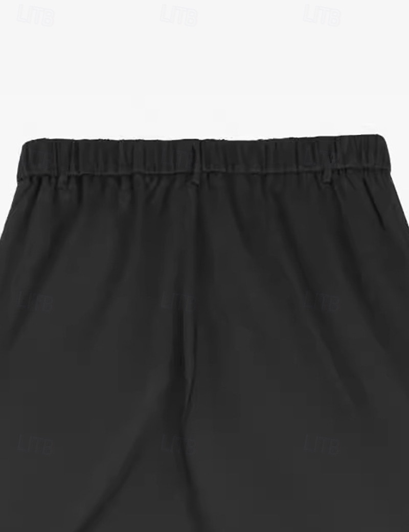 Ανδρικά Παντελόνια κινέζικα Παντελόνι Chino Casual παντελόνι Τσέπη Ελαστική μέση Πιέτες Σκέτο Άνεση Moale Πλήρες μήκος ΕΞΩΤΕΡΙΚΟΥ ΧΩΡΟΥ Καθημερινά Εξόδου Μοντέρνα Κομψό στυλ street Μαύρο Θαλασσί 2026 - $29.99 –P7