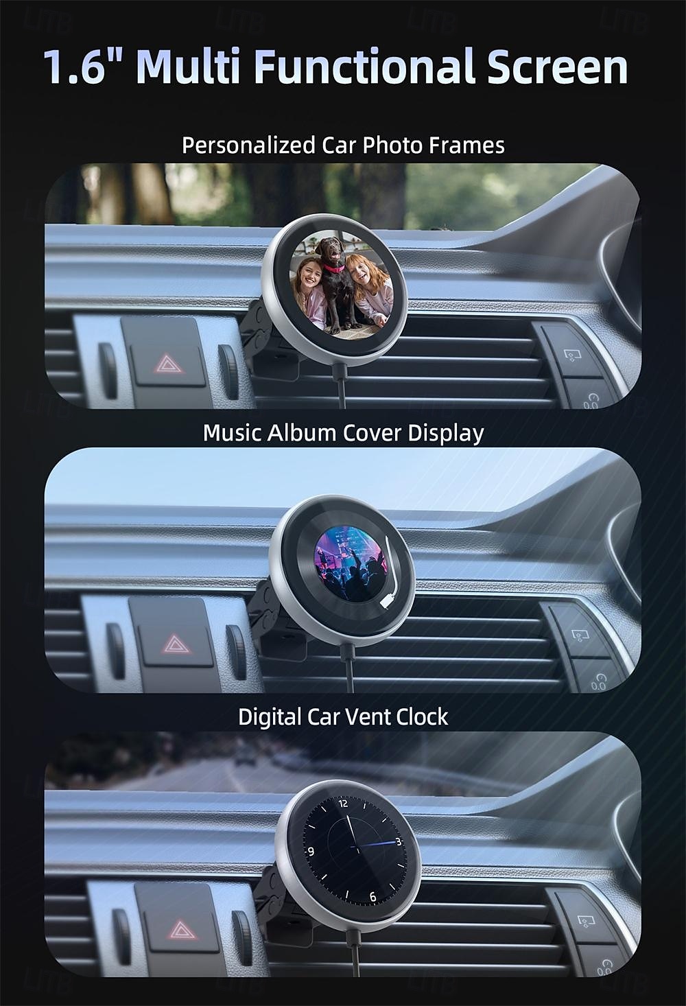 2025年 ottocast ワイヤレス CarPlay アダプター、ディスプレイとカスタマイズ可能な画面付き、有線からワイヤレス CarPlay ドングル、プラグ アンド プレイ、自動 CarPlay アダプター  コレクション – $96.99 –P5