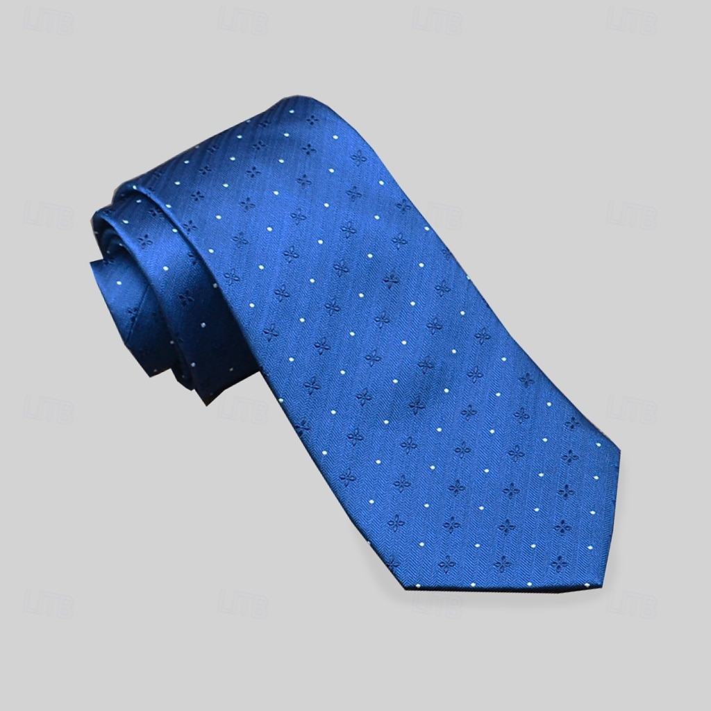 heren stropdassen van 100% zijde, elegant, modeontwerper, geborduurd, geruit, stippen, gestreept, formeel, bruiloft, feest 2025 - $21.99 –P4