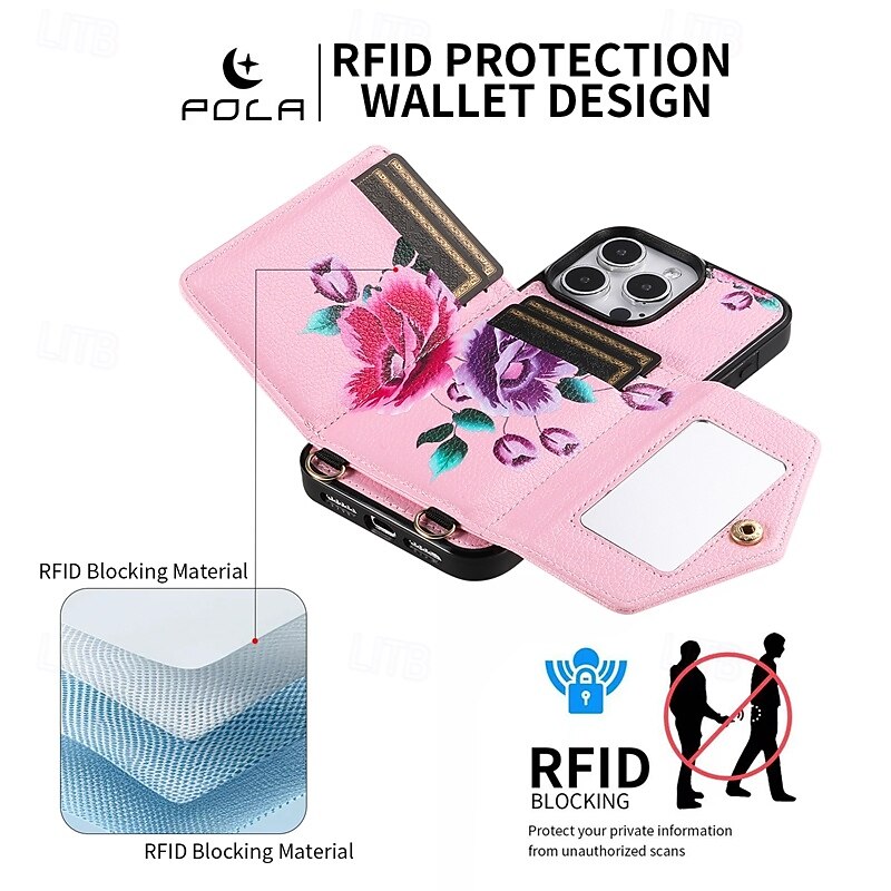 2025年 電話 ケース 用途 iPhone 16 Pro Max プラス iPhone 15 プロマックスプラス iPhone 14 13 12 Pro Max Plus iPhone 14 Pro Max iPhone 14 Pro Max Plus iPhone 13 12 Pro Max バックカバー スタンド付き ストラップ付き リストストラップ付き レトロ風 TPU PUレザー  コレクション – $21.99 –P5