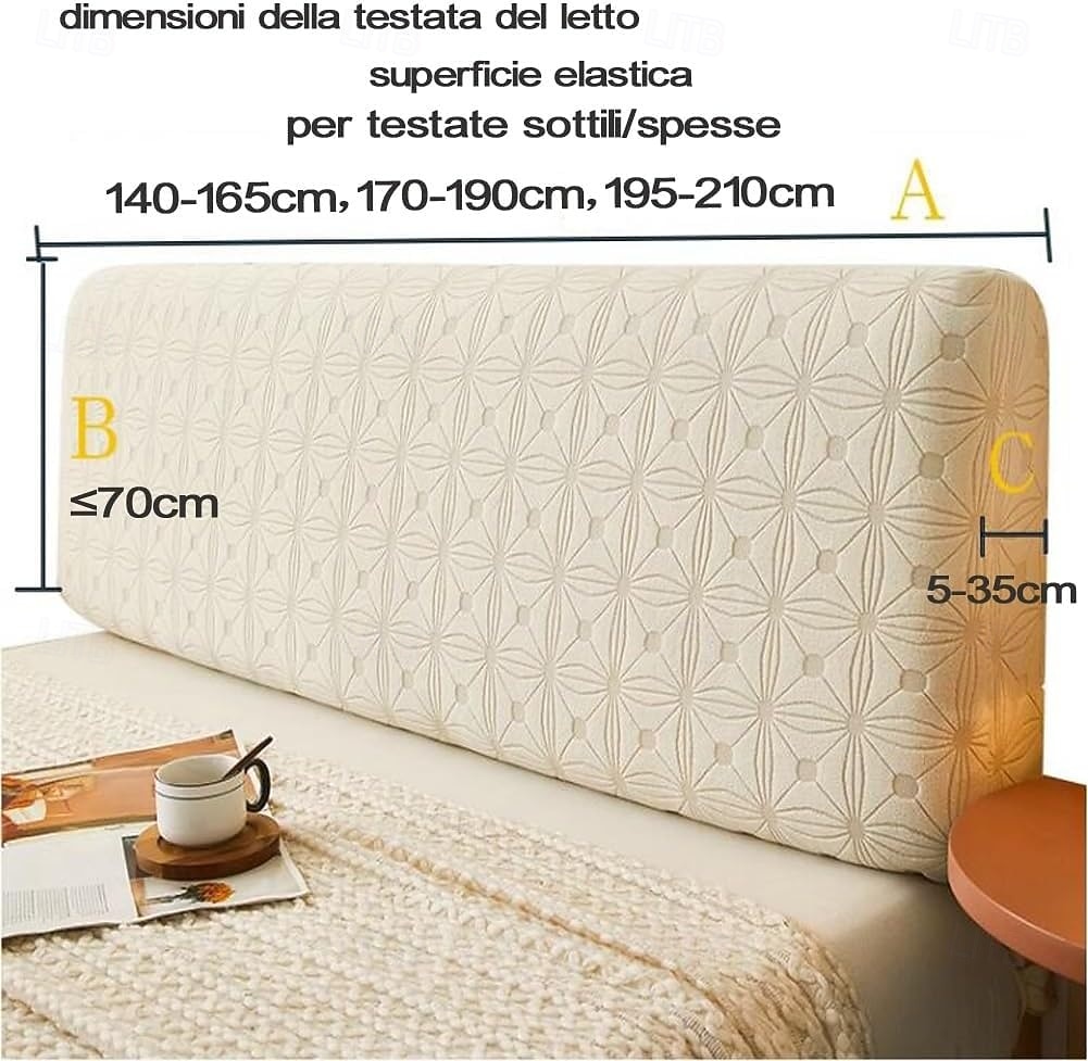 Fundas para cabecera de cama Funda para cabecera de cama elástica Funda/funda elástica para cabecera, tela de terciopelo suave estampada, funda protectora para la espalda, todo incluido, lavable para 2026 - $23.99 –P1