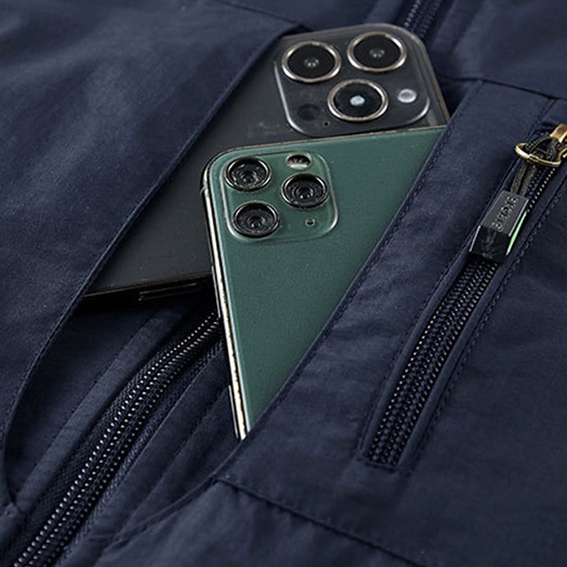 Men's Hiking Vest Hiking Fleece Vest Sleeveless Vest Outdoor Thermal Warm Fleece Lining Comfortable Winter Pocket Polyester Black Army Green Khaki Hunting Fishing Climbing 2025 - $28.99 –P4