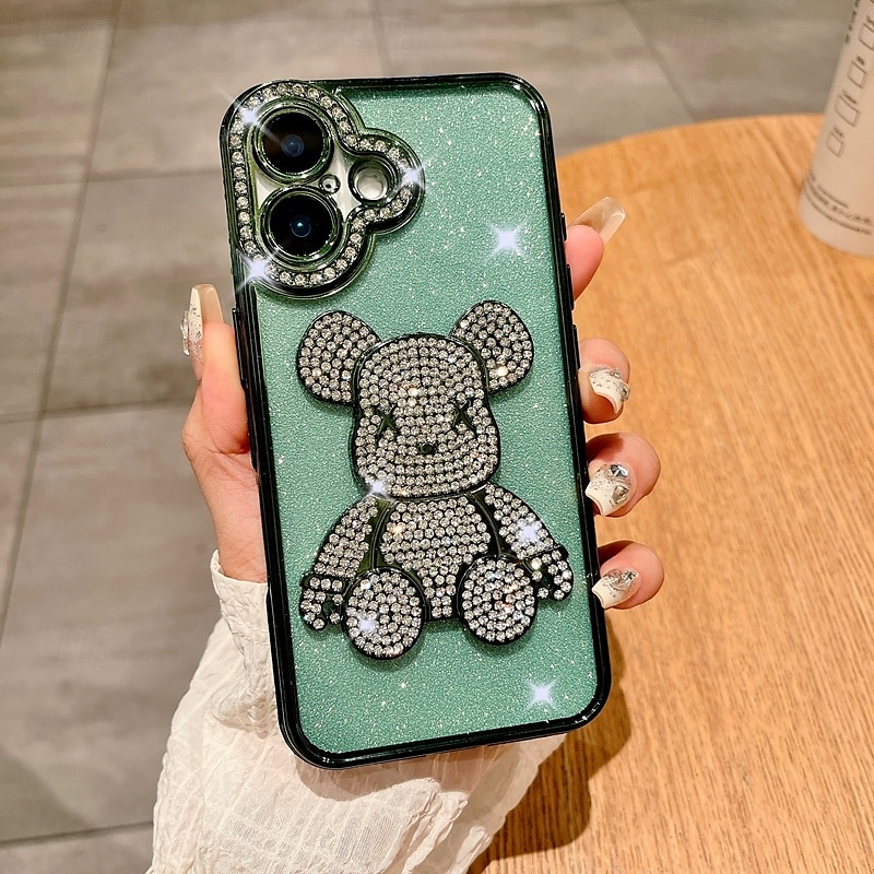 telefon Etui Til iPhone 16 15 14 Pro Max Plus iPhone 13 12 11 Pro Max Bakdeksel Bling Glitter Shiny Støtsikker Kontor / Bedrift TPU 2025 - $15.99 –P12