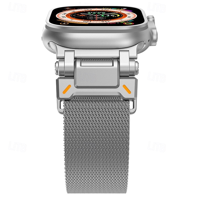 Loop Solo Compatível com Pulseira Apple Watch 42mm 44mm 45 mm 49mm Fecho de Metal Ajustável Aço Inoxidável pulseira de substituição para iwatch Ultra 2 Series 9 8 7 SE 6 5 4 3 2 1 de 2025 por $26.99 –P10