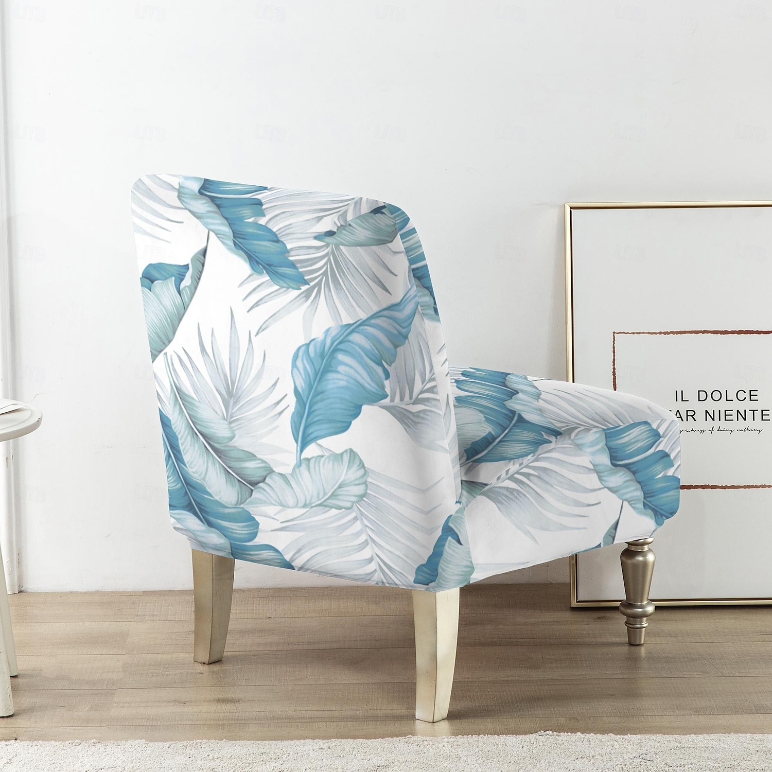 Velvet Accent Chair Covers Luxury High Stretch Armless Chair Slipcovers for Large Chairs, Removable Furniture Protector for Living Dining Room Hotel 2025 - $22.99 –P3