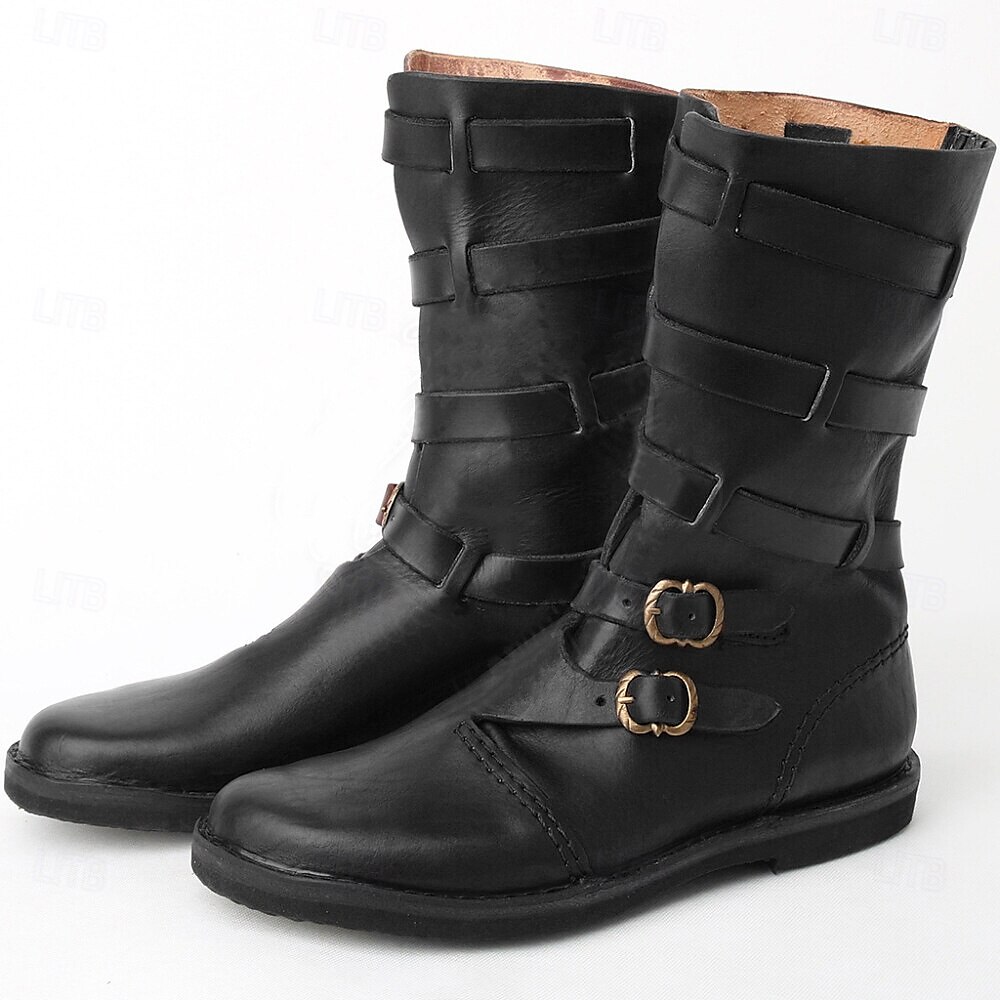 Mittelalterlich Renaissance Schuhe Herren Unisex Keltisch Seeräuber Steampunk Halloween Karneval Maskerade Party / Abend LARP Renaissance-Messe Erwachsene Schuhe 2025 - $55.99 –P2