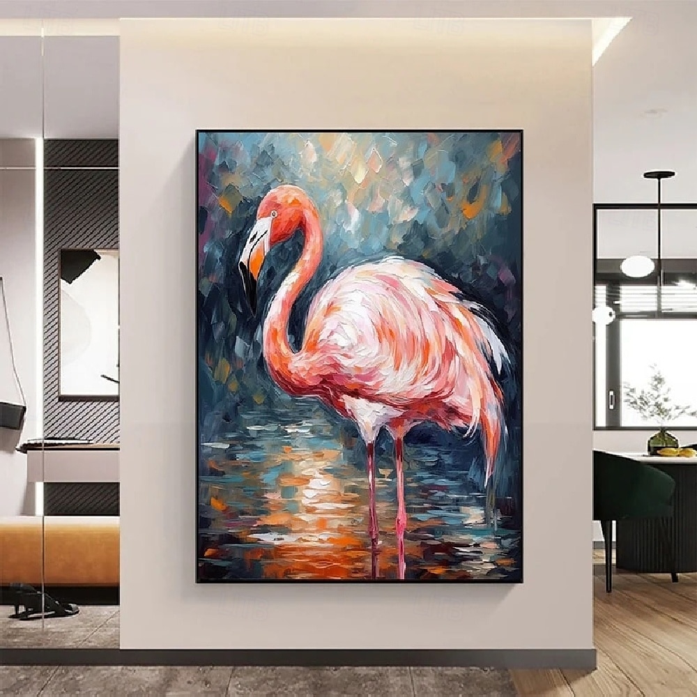 handgefertigte abstrakte Vogelgemälde auf Leinwand, handgemaltes reich strukturiertes Acrylgemälde, moderne Wandkunst, handgemalte Tierölgemälde, Kunstwerke für die Wanddekoration im Wohnzimmer und 2025 - $125.99 –P1