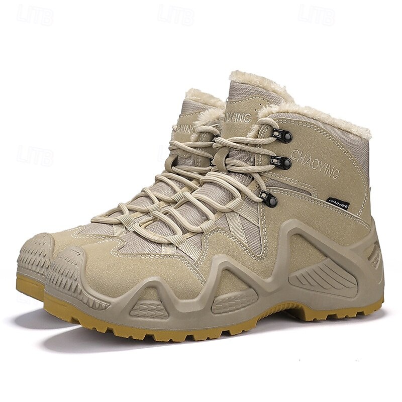 Men's Waterproof Winter Hiking Boots with Fur Lining – Insulated Outdoor Snow Boots for Cold Weather 2025 - $64.99 –P1