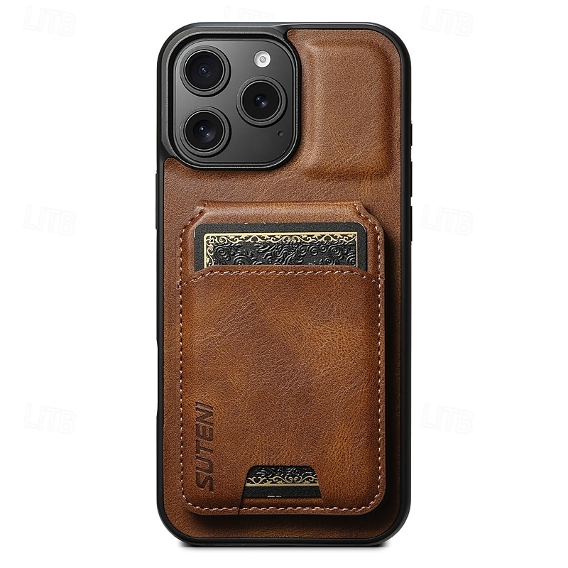 2025年 電話 ケース 用途 iPhone 16 Pro Max プラス iPhone 15 プロマックスプラス iPhone 14 13 12 11 Pro Max Plus iPhone 14 Pro Max iPhone 13 12 11 Pro Max バックカバー スタンド付き 磁石バックル カード挿入口 レトロ風 TPU PC PUレザー  コレクション – $21.99 –P4