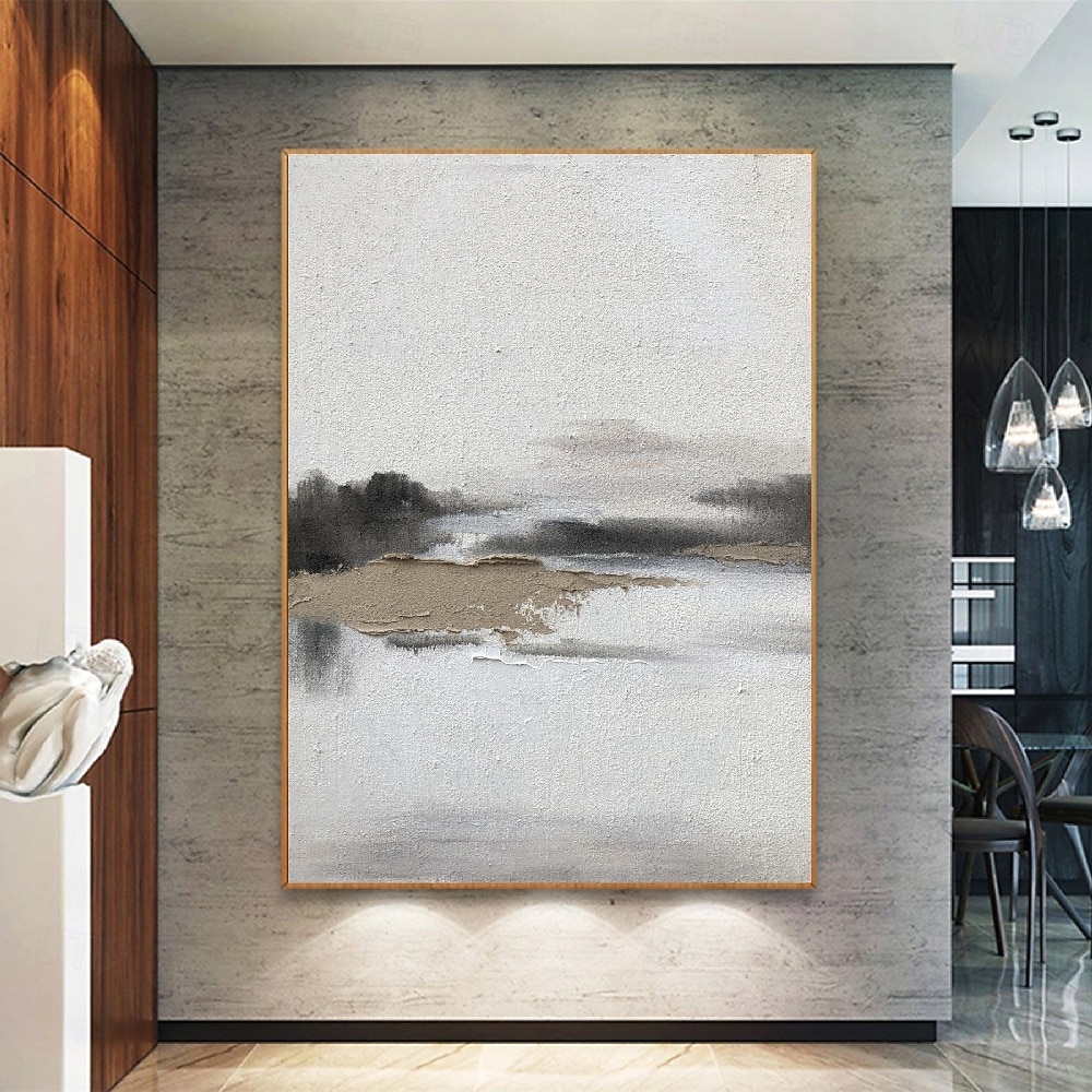 2025年 手描きのわびさびアートワーク絵画壁アート油絵キャンバスに手作りベージュ抽象画一組ベージュテクスチャ壁アートニュートラル抽象壁アートボヘミアンウォールデコレーション  コレクション – $108.99 –P7