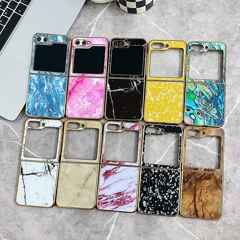 telefon Etui Til Samsung Galaxy Z Flip 5 Bakdeksel Støtsikker Kontor / Bedrift Herdet glass Belegg 2025 - $23.99 –P1