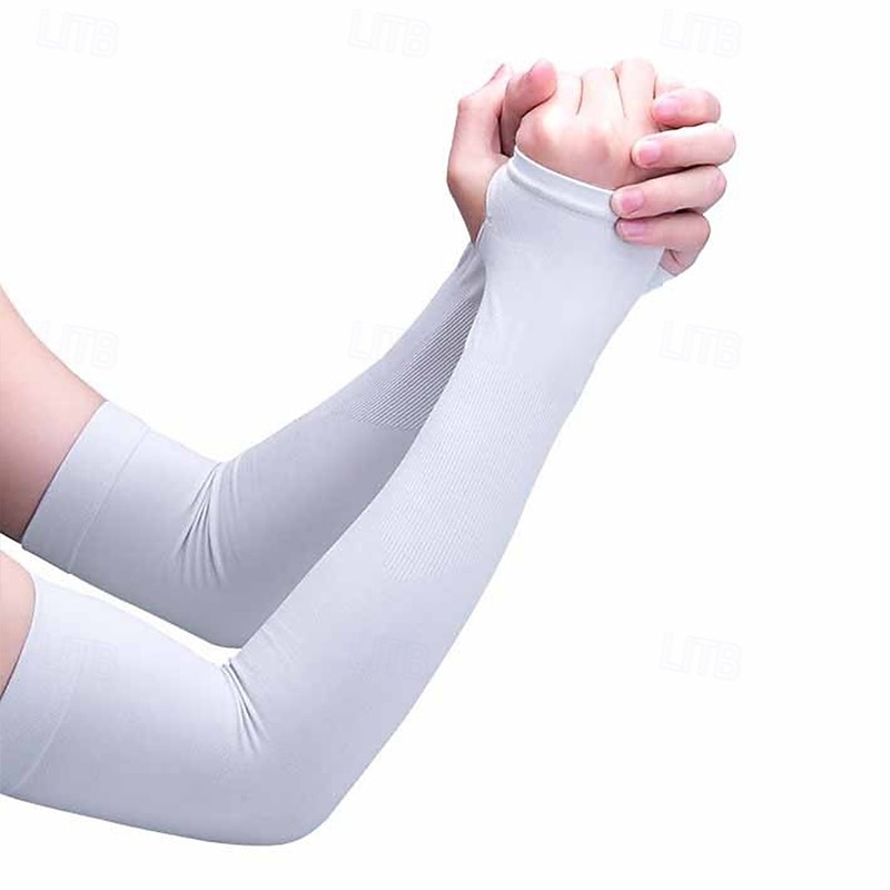 1 pari Pyörän hihat Armwarmers UV-aurinkosuojajäähdytysvarsivarret UV-vastustuskykyinen Nopea kuivuminen Kevyt Pyörä Valkoinen Musta Harmaa Elastaani varten Miesten Naisten Aikuisten Maastopyör 2025 - $13.49 –P3