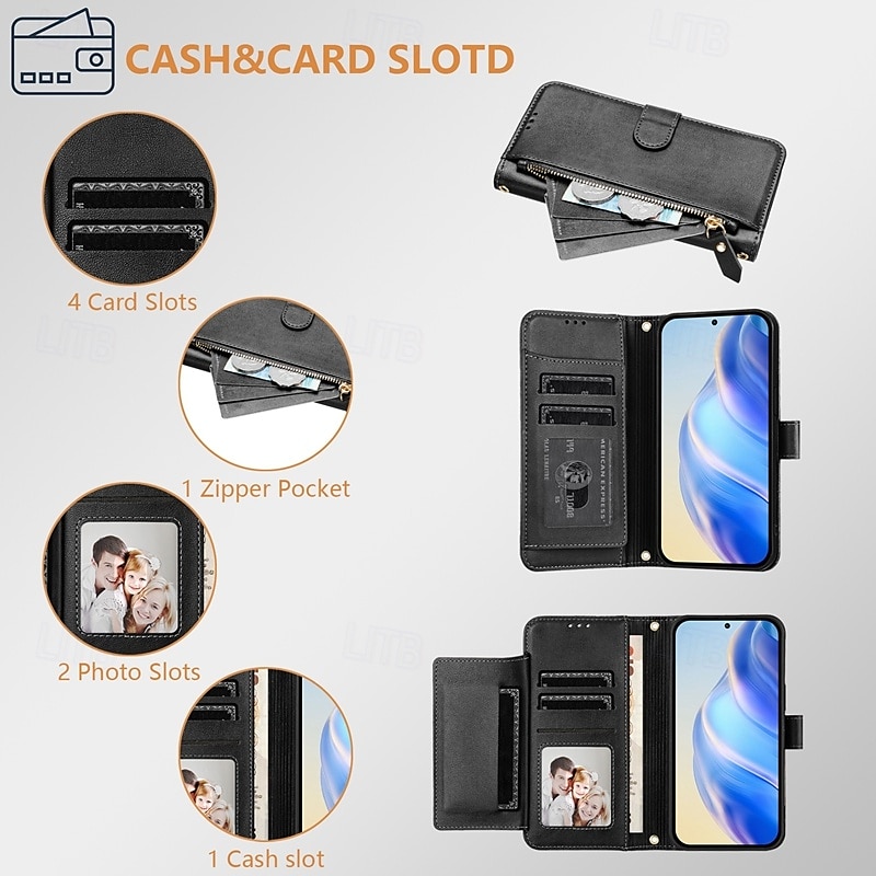 2025年 電話 ケース 用途 S24 S24 Ultra Plus S23 S22 S21 S20 Ultra Plus FE A55 A35 A25 A15 5G A54 A34 A14 A73 A53 A33 A23 A13 A72 A52 A32 A22 A12 A21s S25ウルトラ バックカバー スタンド付き ジッパ- ワイヤレス充電をサポート レトロ風 TPU PUレザー コレクション – $18.99 –P8