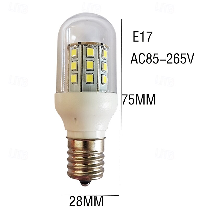 Ampoules LED globe 3,5 W E17, 450 lm, 27 perles LED, SMD 2835, lumière blanche 85-265 V de 2025 ? $8.49 –P1