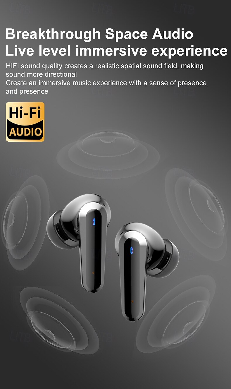 iMosi Q30 Full Color Touch Screen Wireless Earphones Active Noise Canceling Bluetooth 5.4 Headphone ANC TWS Bluetooth Earbuds 2025 - $32.99 –P10