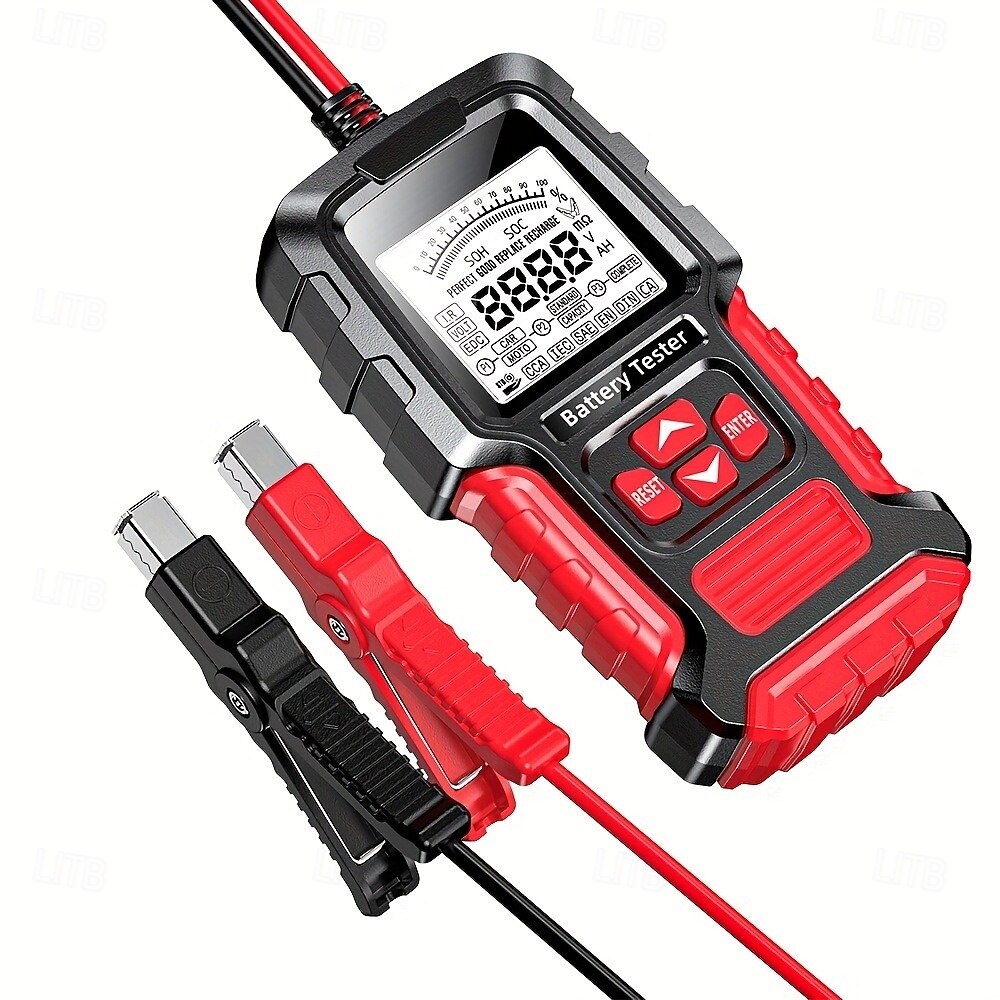 12V/24V Battery Tester for Car and Motorcycle ABS Material Battery-Powered Digital Analyzer with Multi-Protection Voltage & Internal Resistance Detection 2025 - $61.99 –P9