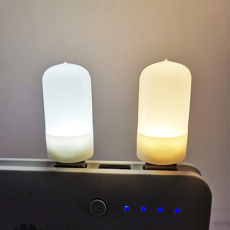 1 luz nocturna USB, teclado de computadora, luz portátil para dormitorio de estudiantes para acampar al aire libre y uso en interiores 2025 - $6.99 –P9