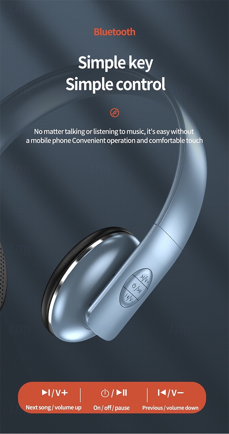 2025年 ワイヤレス Bluetooth ヘッドセット 音楽 ダブルベース ステレオ ノイズキャンセリング 通話 ヘッドフォン  コレクション – $29.99 -P13