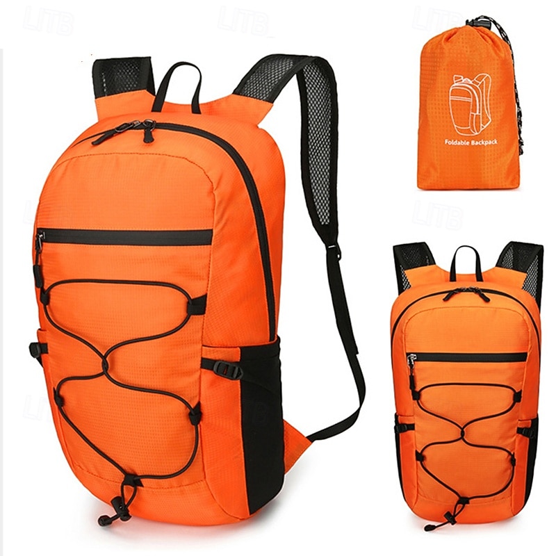 15 L Zaino giornaliero Zaino per escursioni Cerniera Multi-tasche Impermeabile alla pioggia Design Anatomico Indossabile Durevole Esterno Escursionismo Campeggio Militare Nylon Grigio scuro Nero Blu del 2025 a $19.99 –P13