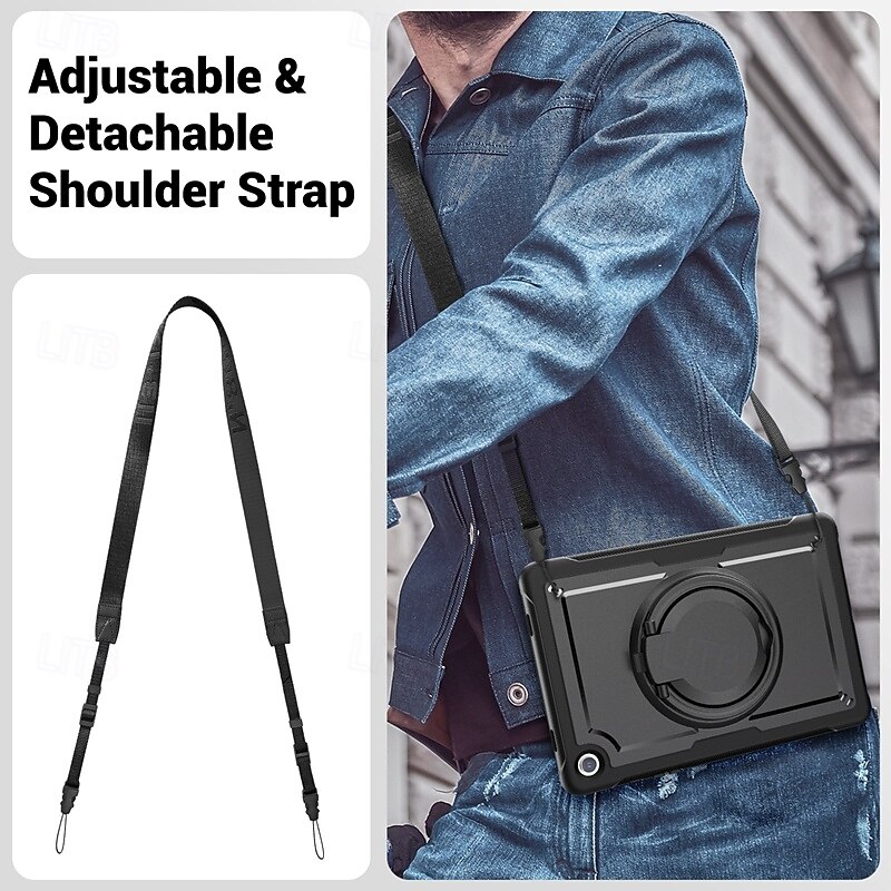 Tablet Case Cover For Samsung Galaxy Tab A9 Plus 11" Handle Pencil Holder Shoulder Strap Geometric Pattern PC 2025 - $26.99 –P13