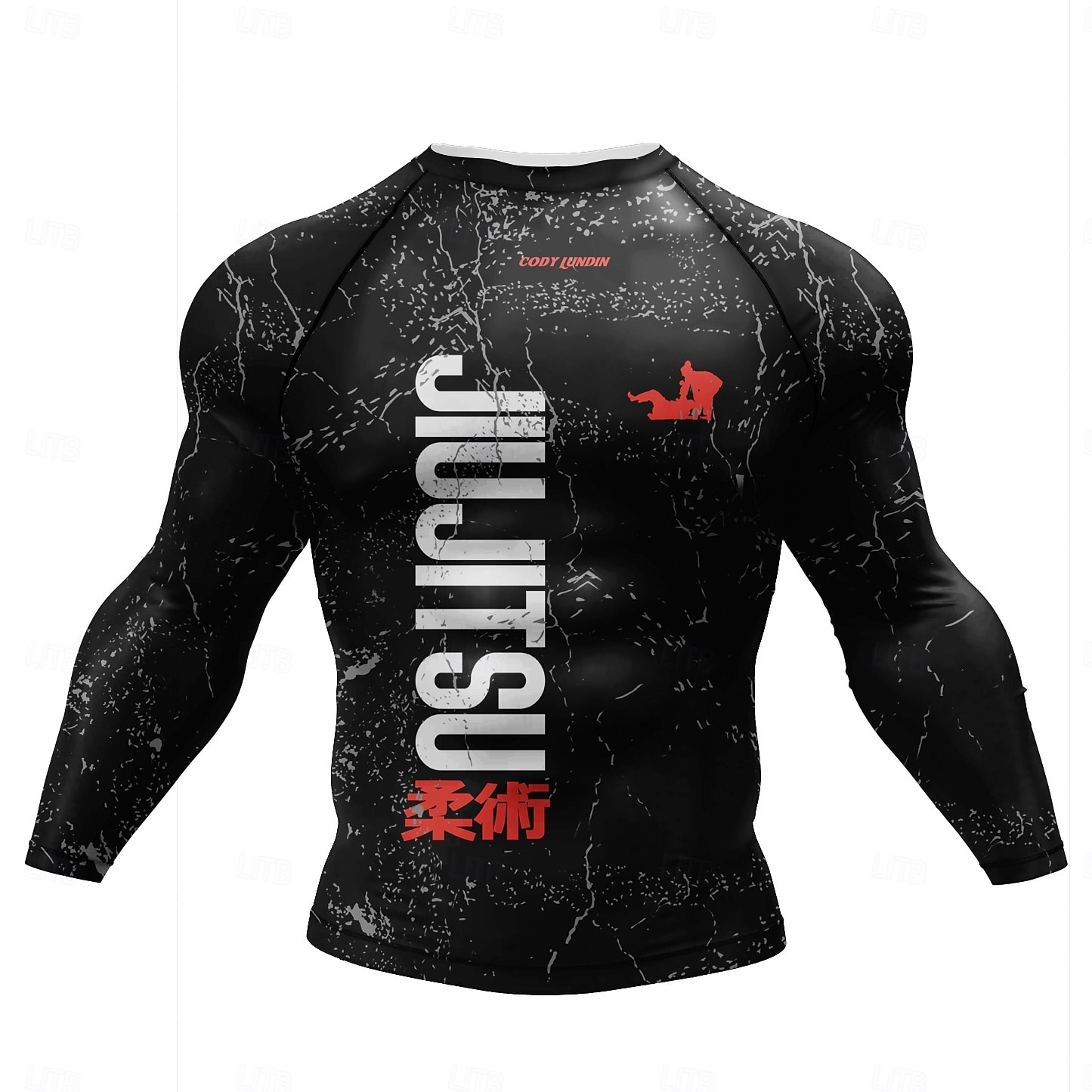 Herren Laufshirt Sport Top Funktionsshirt Langarm T-Shirt Casual Athlässigkeit Herbst Atmungsaktiv Schnelltrocknend Fitnesstraining Laufen Gehen Sportbekleidung Sportkleidung Graphic Schwarz Blau Grau 2025 - $16.99 –P2