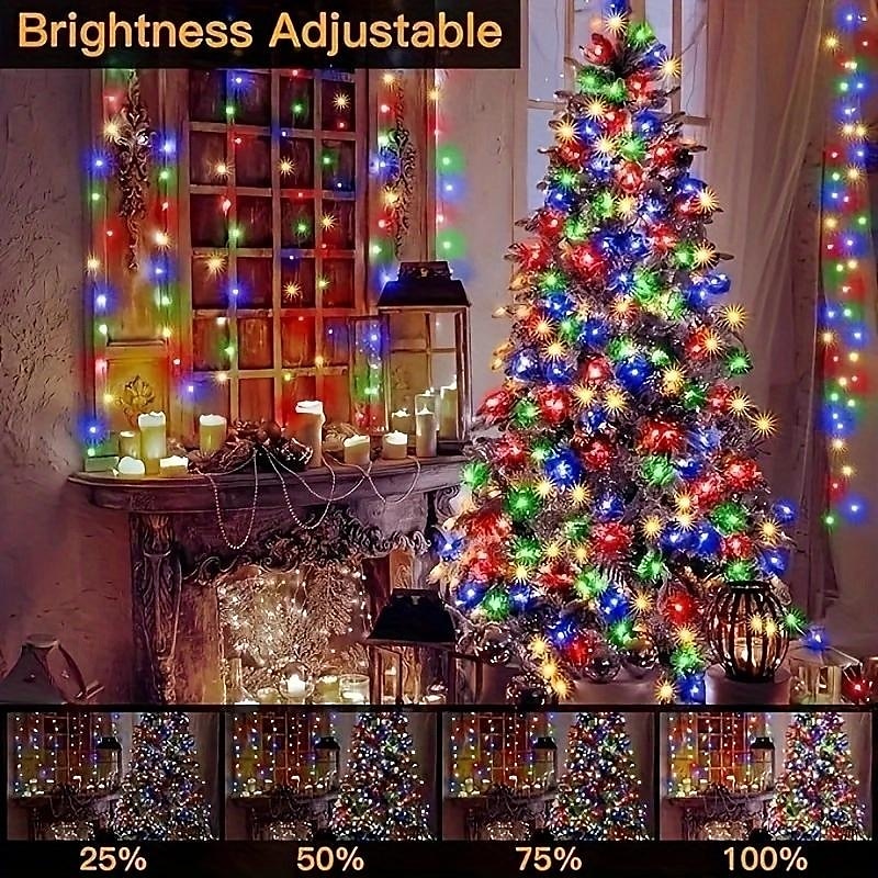 2025年 20m 200 LED USB Bluetooth RGB ストリングライト、ポイントコントロール付き、色が変わるストリング、クリスマスウィンドウデコレーション、DIYシーン、クリスマス&ホリデーライト  コレクション – $22.99 –P8