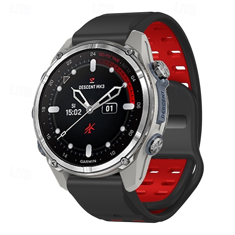 Kellon ranneke varten Garmin Fenix 8 47mm 51mm 7X 6 6X Pro Epix Pro Instinct 2X Approach S70 S62 S60 Forerunner 955 945 Epix Marq Descent Quatix 22mm 26mm Silikoni Korvaus Hihna Quick Fit Karu 2025 - $22.99 –P3