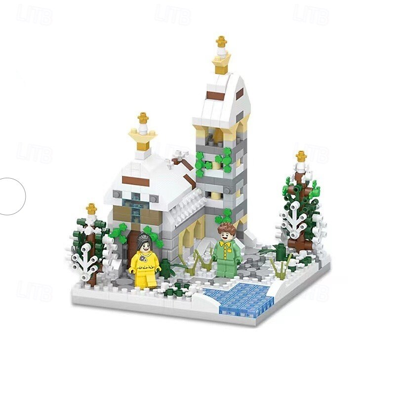 2025年 フラワーツリーハウス マイクロミニブロック 大人用 木と植物 クリスマス雰囲気 モデルキット クリエイティブ DIY ギフト 子供用  コレクション – $19.99 –P6