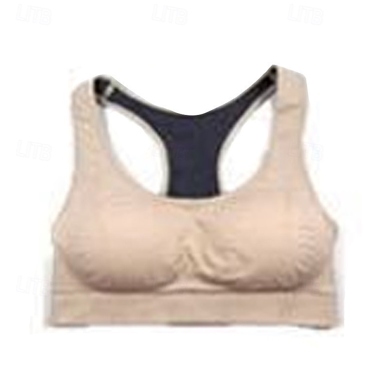 Per donna Supporto leggero Reggiseni sportivi Reggiseno da corsa Scollatura posteriore Buon top Imbottito Fitness Attività ricreative Corsa Traspirante Leggero Morbido Nero Blu Fuschia Tinta unita del 2025 a $12.99 –P6