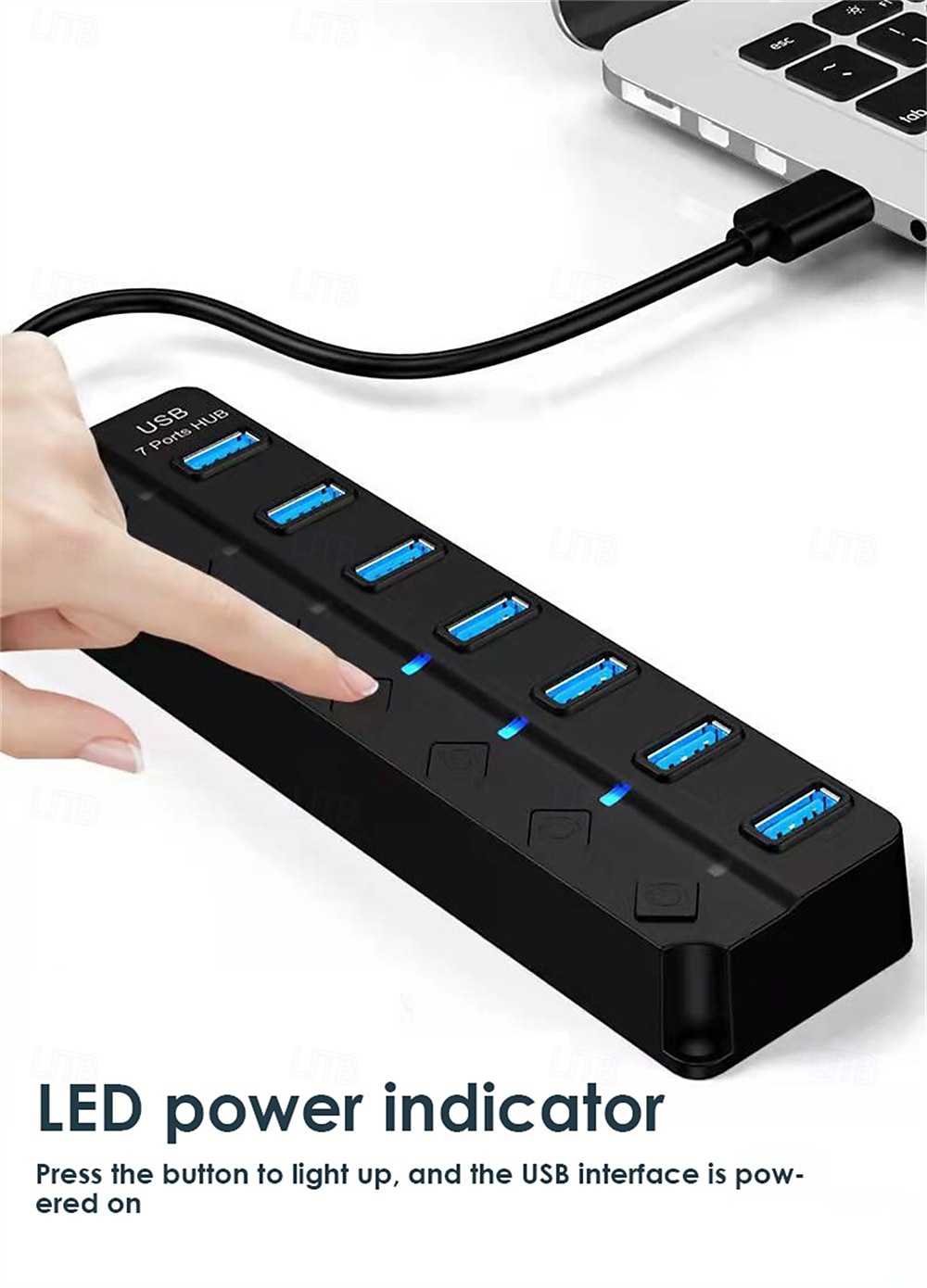 Extension Computer One Drag Seven Multi-interface Hubs With Switches 2025 - $19.99 –P5