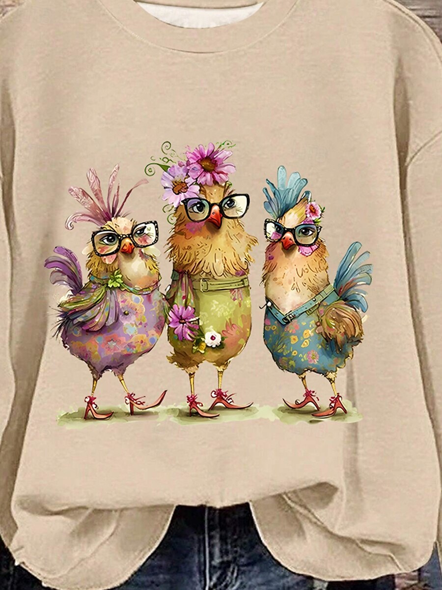pull femme animal vêtements de tous les jours imprimé décontracté sweat à capuche décontracté à manches longues micro-élastique automne hiver confort respirant tissu doux de 2025 ? $24.99 –P5