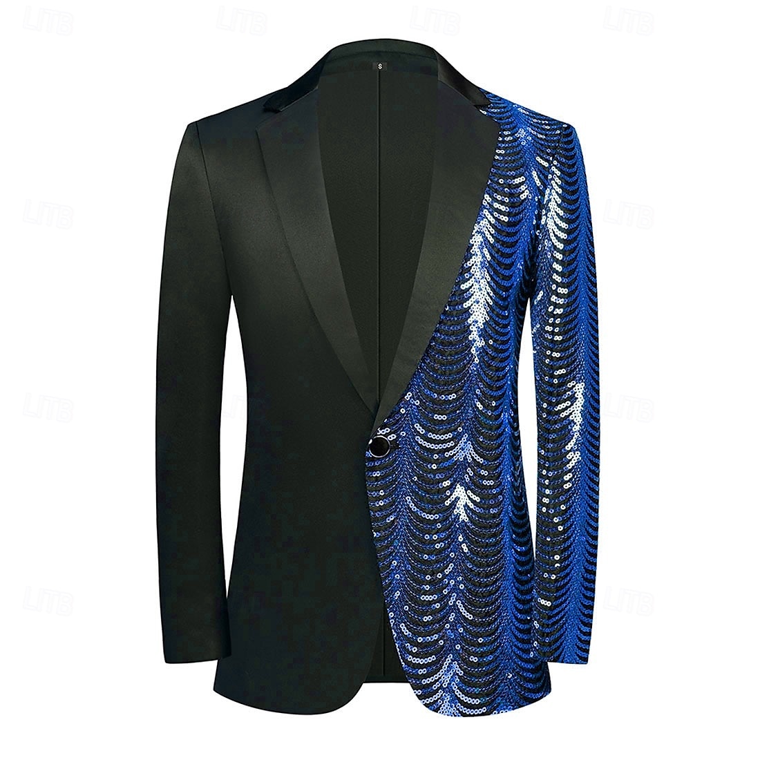 Men's Blazer Jacket Tuxedo Party Sparkle Striped Blazer Red Blue Gold Standard Fit Single Breasted One-button 2025 - $82.99 –P7