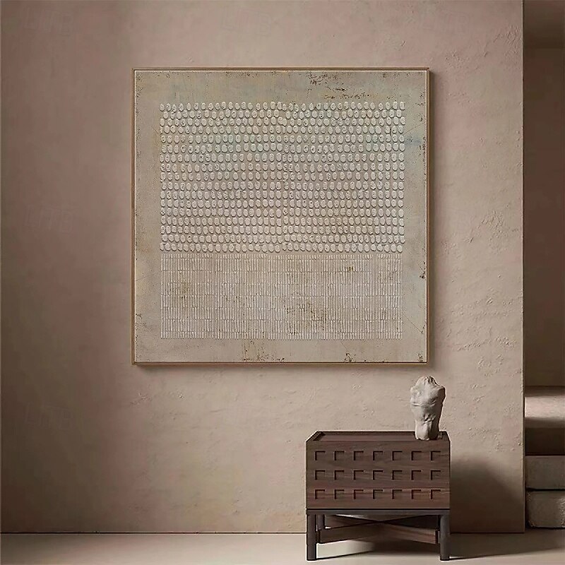 met de hand geschilderd abstract schilderij op canvas met de hand geschilderd bruin bohemian schilderij bruine muurkunst 3d textuur olieverfschilderij handgemaakte bruine abstracte kunst gunge donker 2025 - $200.99 –P4