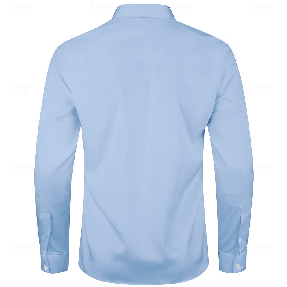 Per uomo Camicie Camicia con bottoni Gesù Abiti da sera per feste Attività commerciale Blu chiaro Nero grigio Bianco Rosa Manica lunga Colletto Autunno Inverno Abbigliamento Abbottonare del 2025 a $25.99 –P6