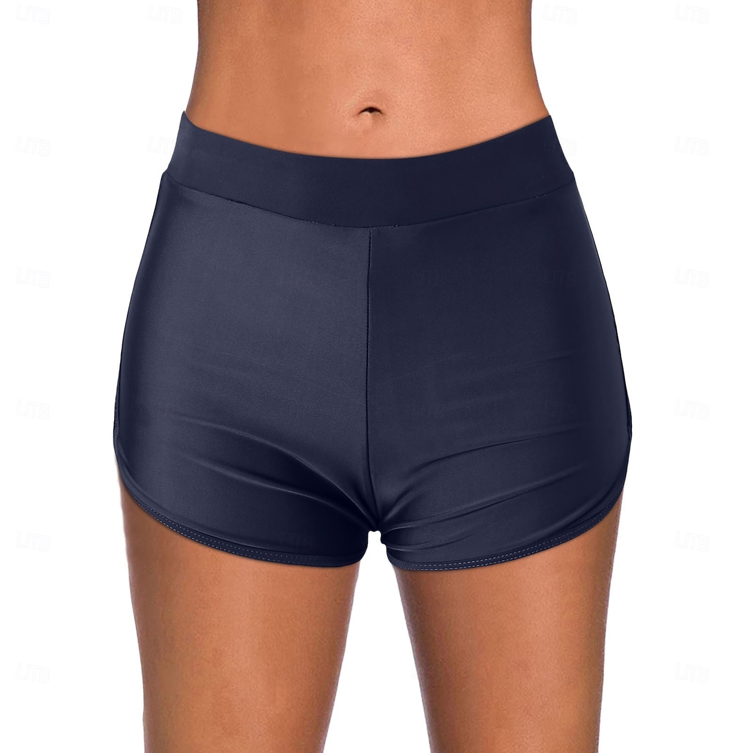 Femme Maillots de Bain Caleçon extensible Maillot de bain Taille haute Vacances Tenues de plage Couleur unie Sans Manches Maillots de bain de 2025 ? $17.99 –P1