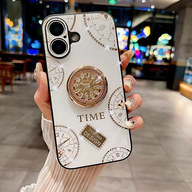 Phone Case For iPhone 16 Pro Max Plus iPhone 15 Pro Max Plus iPhone 14 13 12 11 Pro Max Plus iPhone 14 Pro Max iPhone 13 12 11 Pro Max Back Cover with Stand Holder with Wrist Strap Shockproof Retro 2025 - $18.99 –P3
