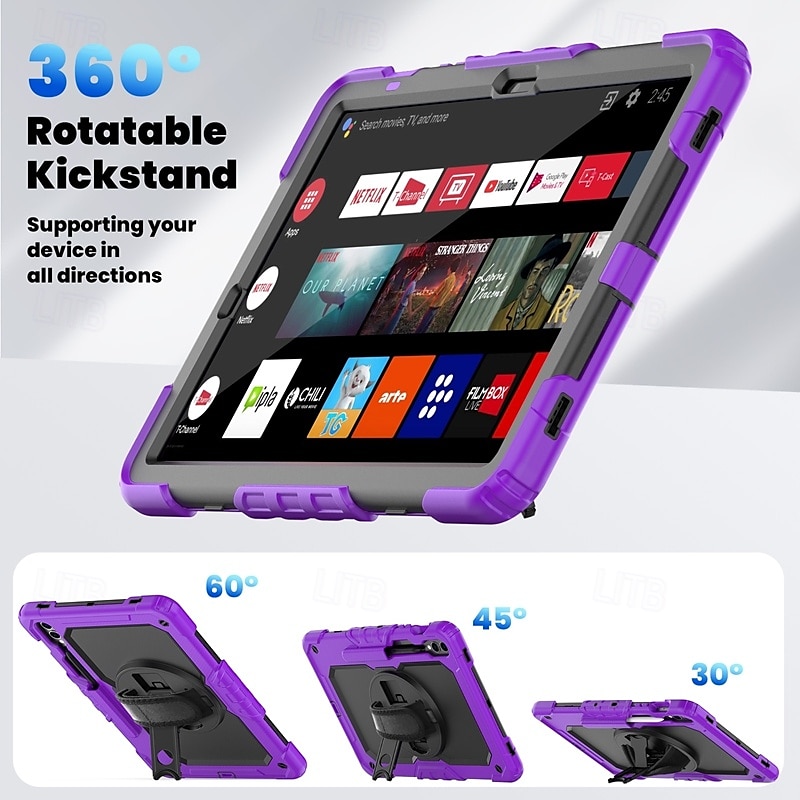 Таблетка Чехлы панели Назначение Samsung Galaxy Tab S9 Plus 12.4" S9 Ultra 14.6" S8 Ультра Ручка Держатель для карандашей Лямки Геометрический рисунок Силикон 2025 - $32.99 –P1