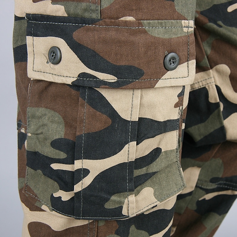 2025年 男性用 アウトドアパンツ カーゴパンツ ハイキング パンツ 軍隊 カモフラージュ アウトドア レギュラー 防水 高通気性 速乾性 パンツ フォレストグリーン ブラック+グレー コットン 狩猟 登山 キャンプ / ハイキング / ケイビング 29 30 31 32 33  コレクション – $30.99 –P13