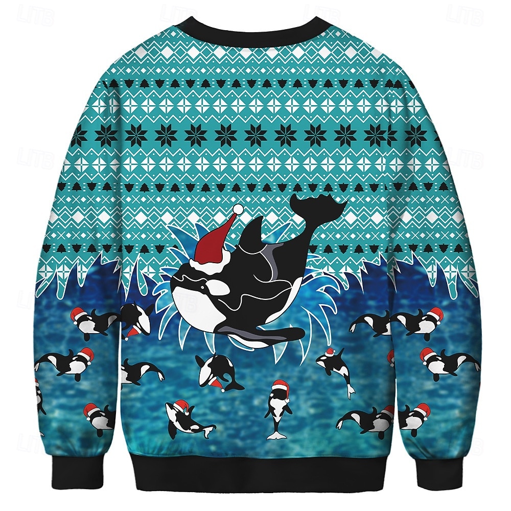 Anime 3D-Druck 3D Bischofsärmel Kapuzensweatshirt Cartoon Manga Weihnachtsmann Grafik für Paar Herren Damen Erwachsene 3D-Druck  für Weihnachten Karneval Party Festival 2025 - $29.99 –P10