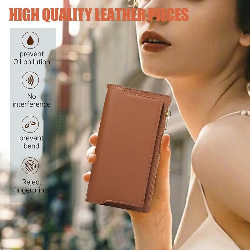 2025年 電話 ケース 用途 iPhone 16 Pro Max プラス iPhone 15 プロマックスプラス iPhone 14 13 12 11 Pro Max Plus iPhone 14 Pro Max iPhone 14 Pro Max Plus iPhone 13 12 11 Pro Max バックカバー スタンド付き 磁石バックル ストラップ付き レトロ風 TPU PUレザー コレクション – $35.99 –P9