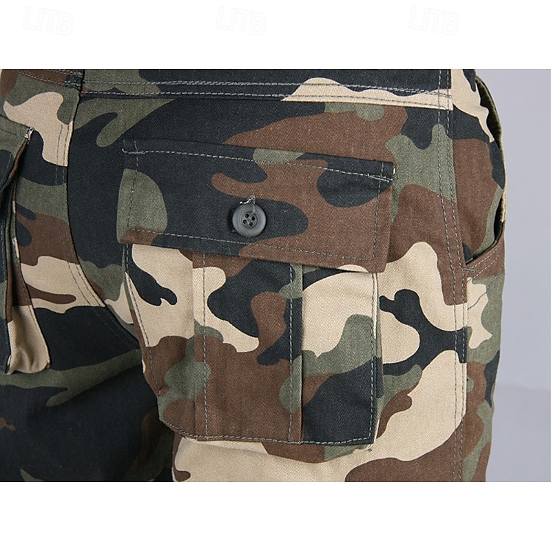 2025年 男性用 アウトドアパンツ カーゴパンツ ハイキング パンツ 軍隊 カモフラージュ アウトドア レギュラー 防水 高通気性 速乾性 パンツ フォレストグリーン ブラック+グレー コットン 狩猟 登山 キャンプ / ハイキング / ケイビング 29 30 31 32 33  コレクション – $30.99 –P12