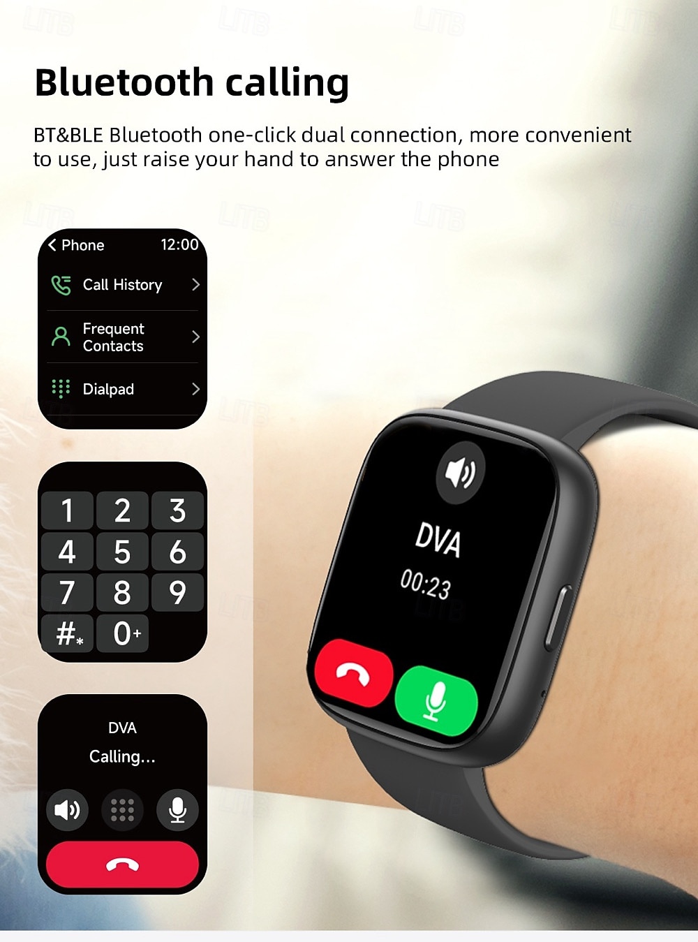 696 IDW26 Smart Watch 1.83 inch Smart Band Fitness Bracelet Bluetooth Call Reminder Sleep Tracker Heart Rate Monitor Compatible with Android iOS Women Men Hands-Free Calls Message Reminder IPX-0 40mm 2025 - $45.99 –P5
