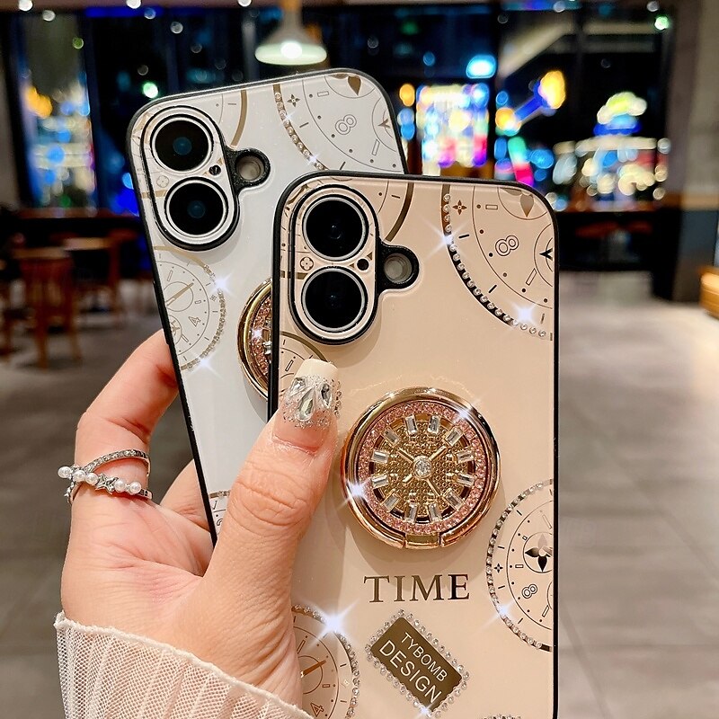 Phone Case For iPhone 16 Pro Max Plus iPhone 15 Pro Max Plus iPhone 14 13 12 11 Pro Max Plus iPhone 14 Pro Max iPhone 13 12 11 Pro Max Back Cover with Stand Holder with Wrist Strap Shockproof Retro 2025 - $18.99 –P1