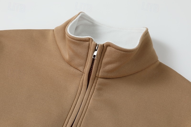 Per uomo Maglia Felpa con zip corta Nero Rosso Blu Cachi Mezza zip Renna Stampato Natale Quotidiano Ferie Poliestere Streetwear Casual Bavarese Autunno & Inverno Abbigliamento Felpe con cappuccio del 2025 a $30.99 –P3