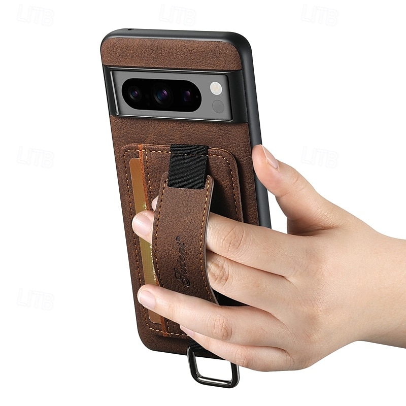 2025年 電話 ケース 用途 ピクセル9プロ ピクセル9プロXL Pixel 8 Pro Pixel 8 ピクセル9 Pixel 7 Pixel 7 Pro Pixel 6 Pixel 6 Pro バックカバー スタンド付き リストストラップ付き カード挿入口 レトロ風 TPU PC PUレザー  コレクション – $19.99 –P4